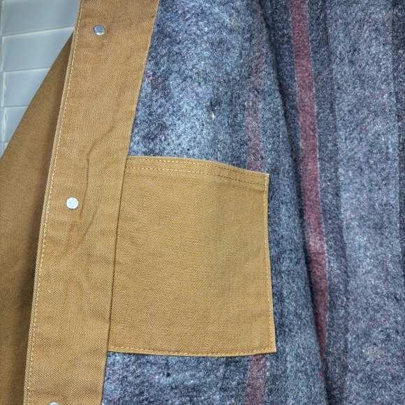 Carhartt Jacket Mens 46 Tall Chore Coat Blanket Lined Button Up Corduroy Work - Picture 5 of 9